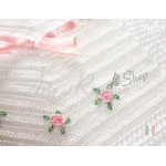 Crochet Baby Bib - Romantic Roses
